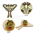 Manufacturer metal craft soft enamel custom lapel pins butterfly pin badge